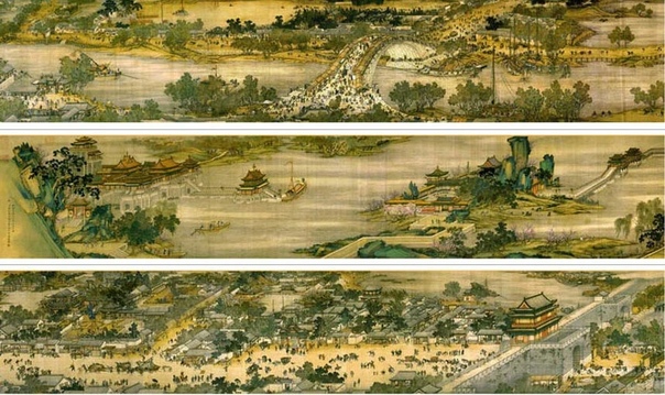Картина "Вдоль реки во время фестиваля Цинмин" 
