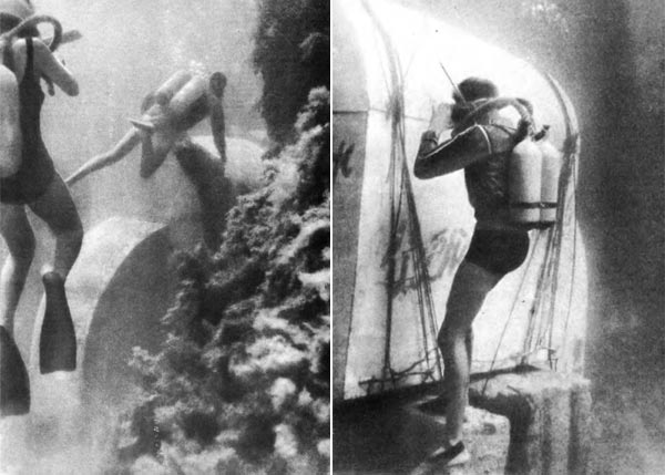 Советский проект заселения моря. Советский Ихтиандр это не только фильм, но и первый подводный дом в СССР. Он пошел ко дну в 1966 году, и весьма успешно! Акванавты прожили в нем три