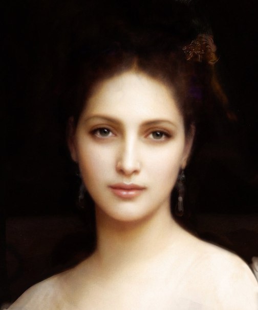 Женский портрет «Афродита» Автор: французский живописец Вильям Бугро (1825-1905).