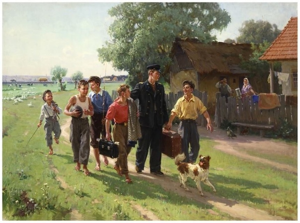 Картина «ВУЗ окончил», 1955 год.