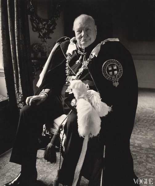 Портрет Сэра Уинстона Черчилля.
