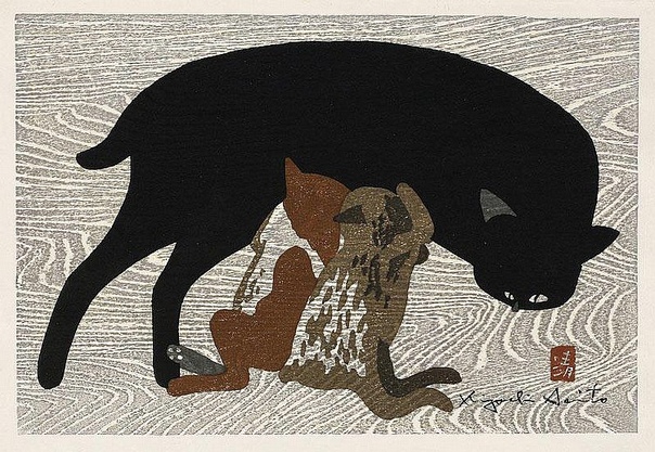 Серия работ японского художника Киеси Сайто «Зима в Айзу»(1907-1997).
