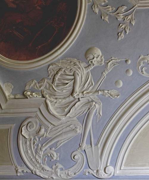 Смерть, которая выдувает мыльные пузыри. XVIII век, Бамберг, Германия