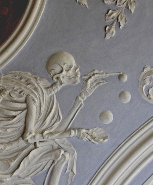 Смерть, которая выдувает мыльные пузыри. XVIII век, Бамберг, Германия