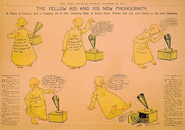 История появления феномена желтой прессы. Существует несколько предположений относительно того, как появился термин желтая пресса, и что этому предшествовало.Весьма распространенна версия, из