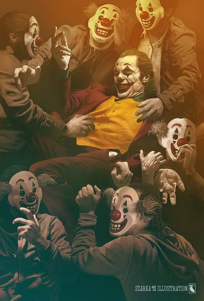 Фанатский постер «Джокера» от SzaraArt До премьеры осталось меньше недели.