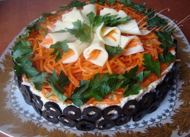ТОП-10 салатов "цветов" к вашему праздничному столу! 