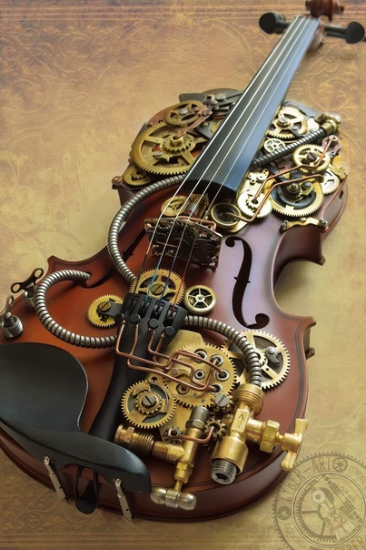 Стимпанк скрипка от Киберкрафт