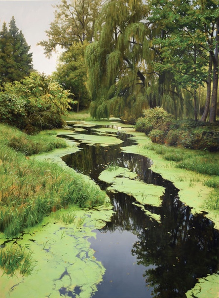ENATO MUCCILLO Ренато Мукчильо, прославившиеся картины спокойных и отражающих водных путей, противопоставленных широким и светлым небесам, легко узнаваемы для его стиля «управляемого