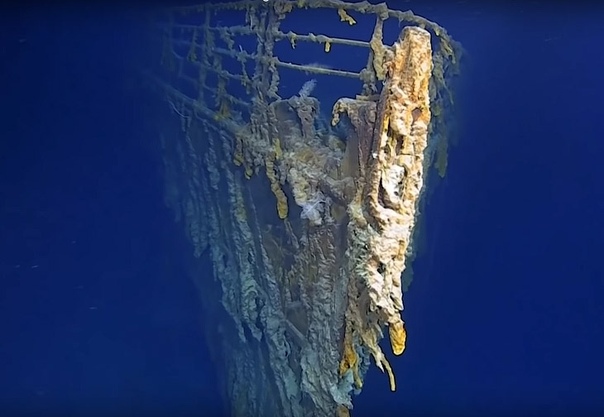 «Титаник» 107 лет спустя Команда исследователей из Atlantic Productions показала, как сейчас выглядит «Титаник», затонувший 107 лет назад. Впервые съемки проводились в качестве 4К. Обломки