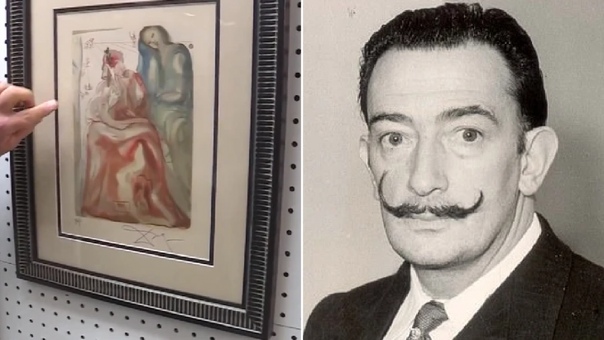 Утерянную картину Сальвадора Дали обнаружили в комиссионном магазине