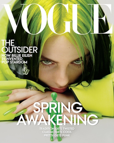 Триумфатор «Грэмми» и автор песни к новому «Бонду» Билли Айлиш в объективе Vogue Итан Джеймс Грин