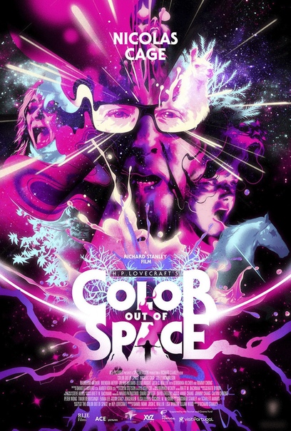 Новый постер хоррора «Цвет из иных миров» с Николасом Кейджем в главной роли 