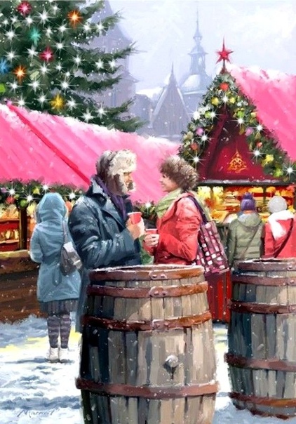 Рождественское настроение в иллюстрациях Ричарда Макнейла