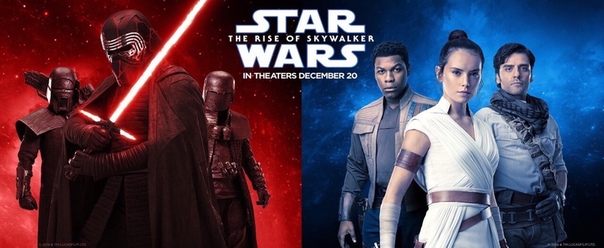Новый промо-афишы фантастики «Звёздные войны. Скайуокер. Восход» Во всех кинотеатрах с 19 декабря.