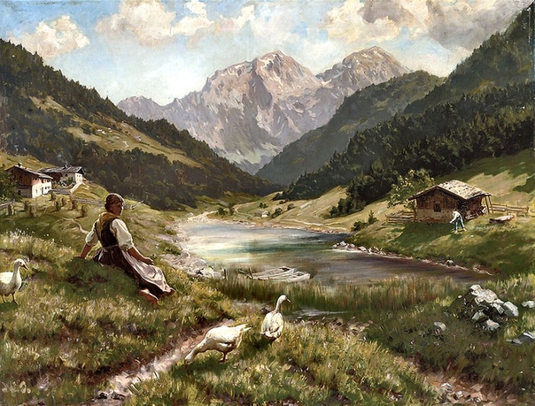 ХУДОЖНИК EMIL RAU (1858-1937), ГЕРМАНИЯ Эмиль Рау был немецким художником-жанристом. Учился в Дрезденской Академии художеств у Леона Поля и Фердинанда Паувельса. С 1 мая 1879 года учился в