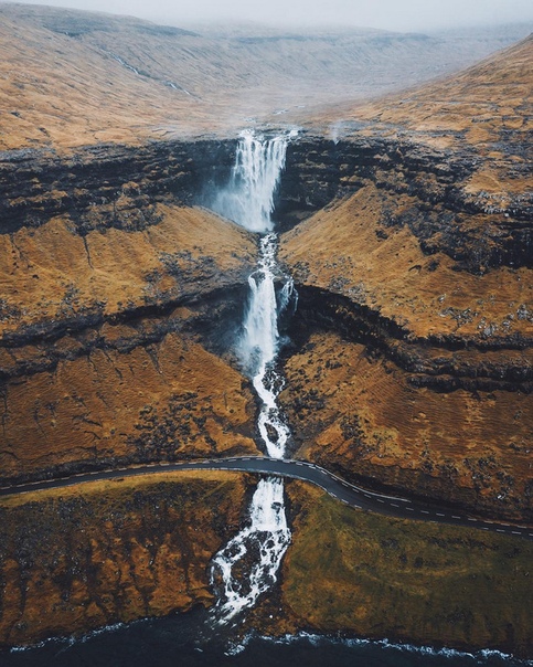Водопад Фосса, Фарерские острова, Дания